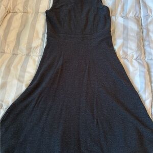LOFT Dark Gray Strapless Dress